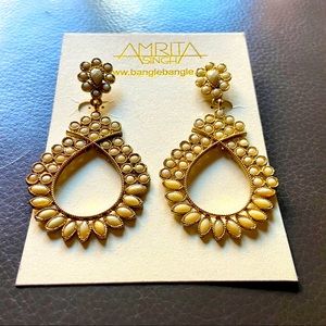 Amrita Sing Earrings | Gold Tone | Enamel